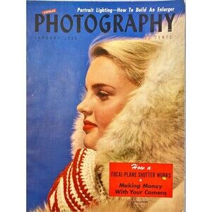 Popular Photography January 1949 Art L Willinger Vintage Cover Only Photo